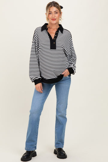 Medium Mid Rise Straight Maternity Jeans