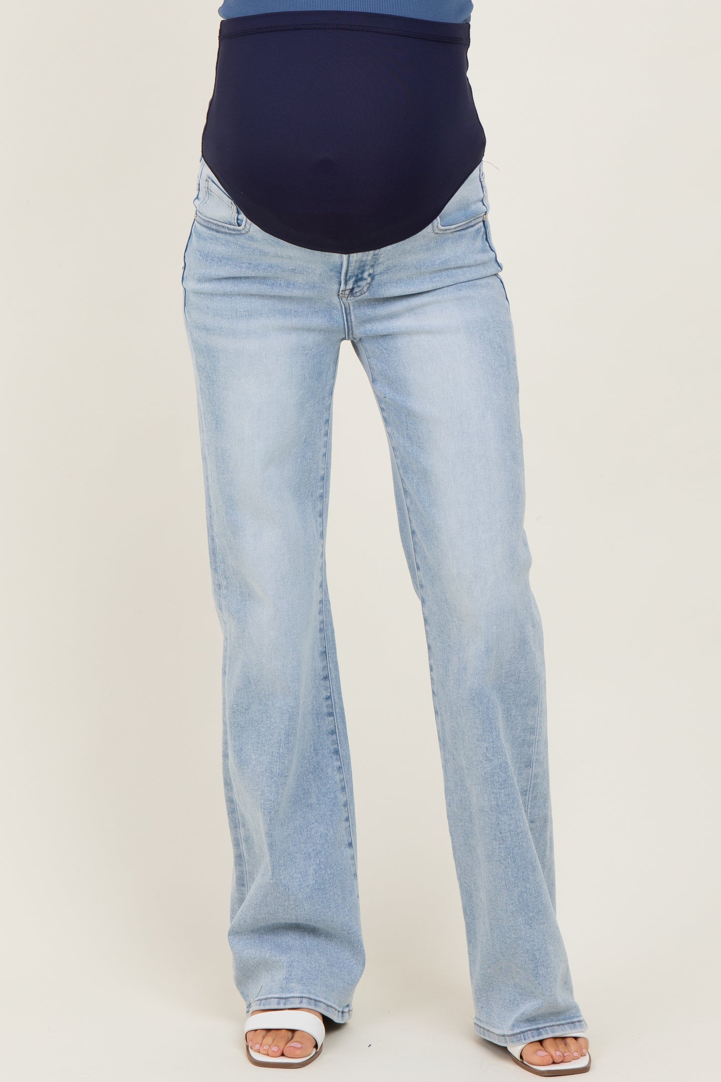 Medium High Rise Wide Leg 90'S Maternity Jeans