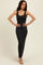 Charcoal Scoop Neck Sleeveless Rayon Rib Maxi Knit Dress