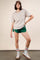 Green Stripe Detail Active Shorts