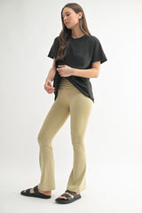 Black Slouchy Short Sleeve Tee