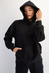 Black Fleece Oversized Hoodie