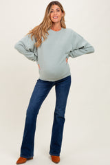Sage Long Sleeve Maternity Sweatshirt