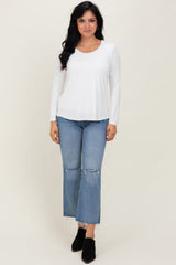 Ivory Inner Layer Nursing Long Sleeve Top