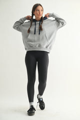 Navy Heather Grey Colorblock Hoodie