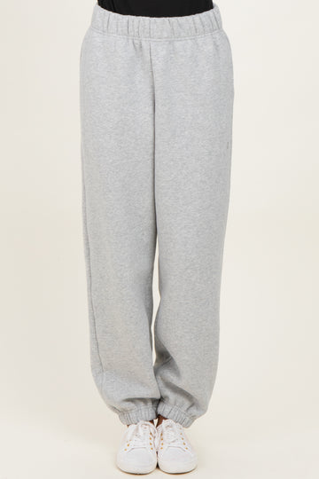 Heather Grey Fleece Sweatpants