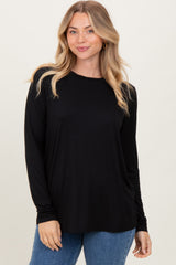Black Long Sleeve Top