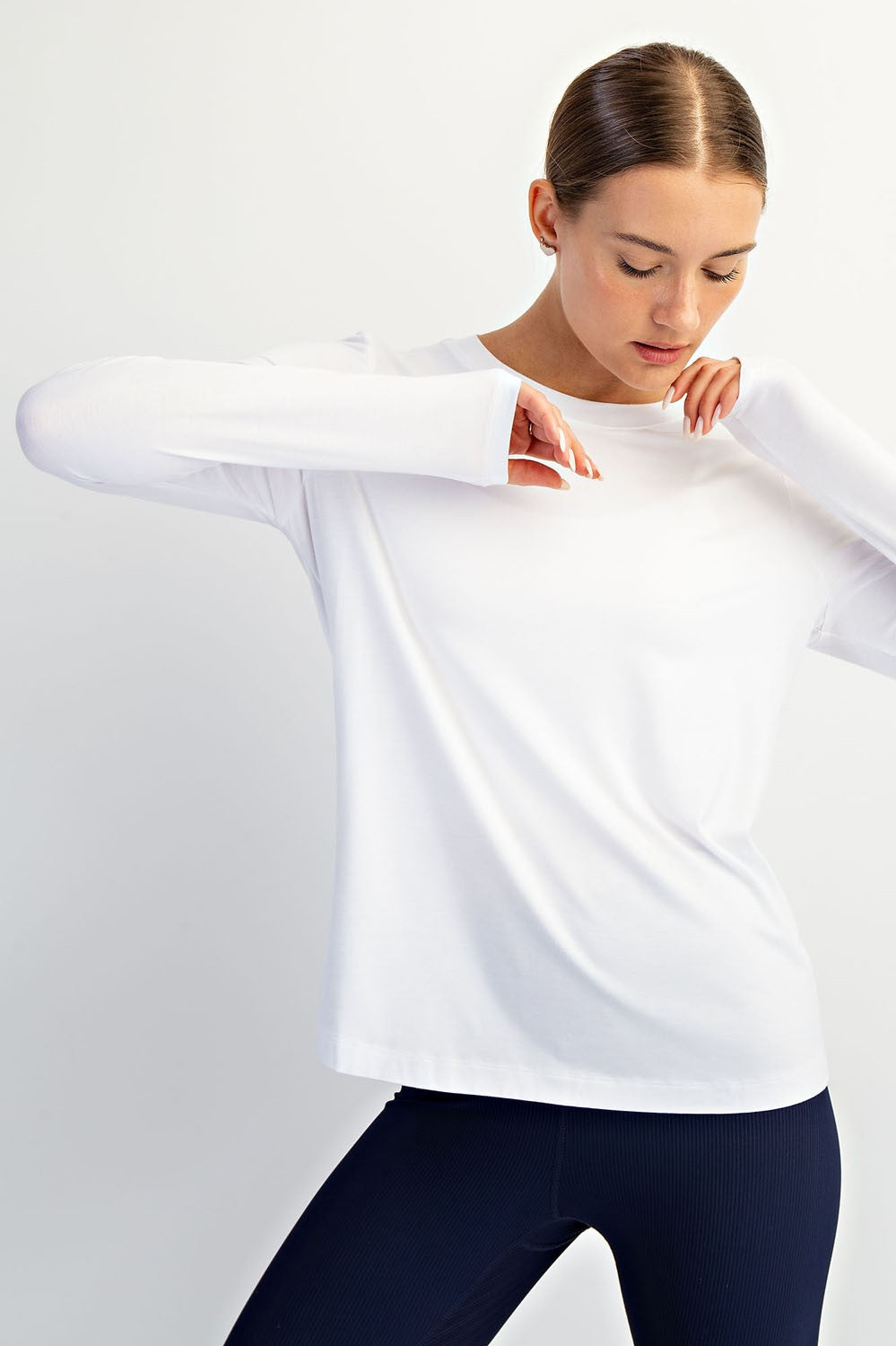 White Long Sleeve Top