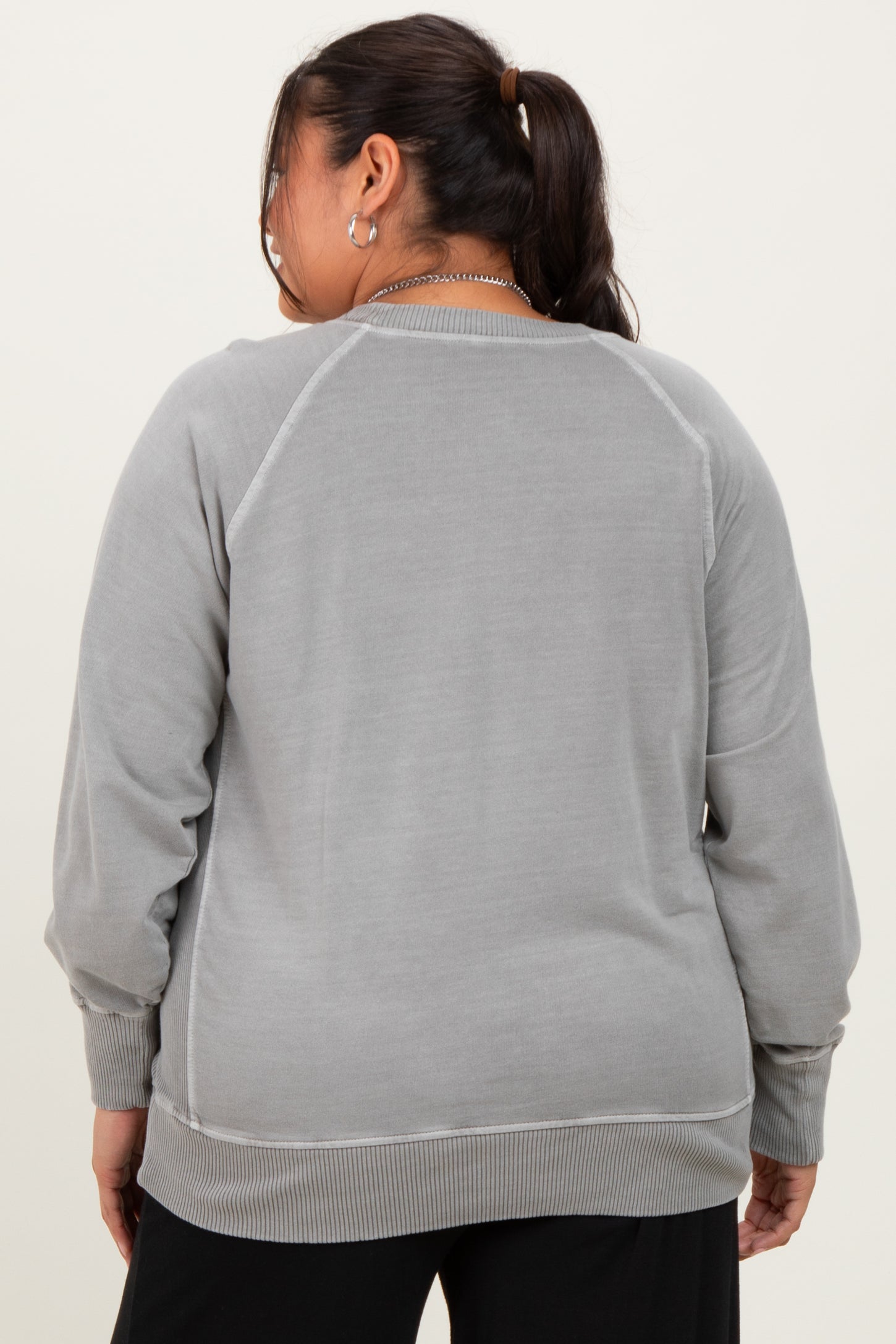 Vintage Wash French Terry Plus Pullover