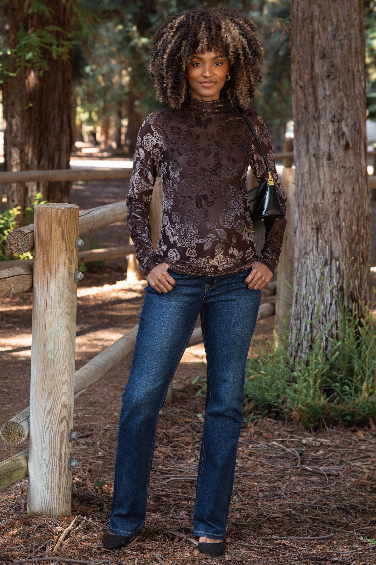 Navy Dark Wash Bootcut Maternity Jeans