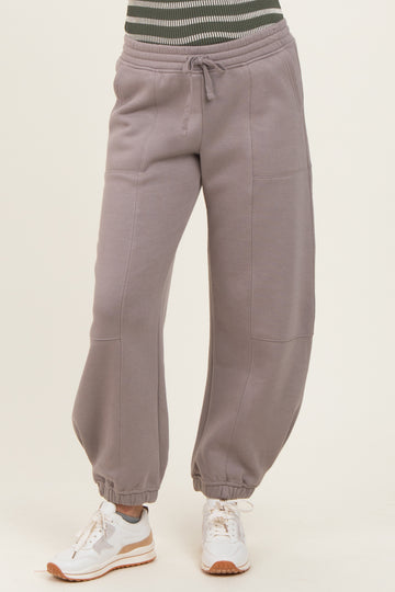 Camel Multi Seam Fleece Sweatpants
