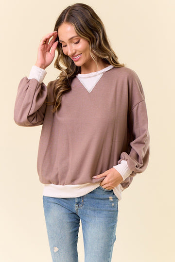 Mocha French Terry Sweatshirt