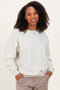 IvoryFleece Crew Neck Relaxed Fit Sweatshirt