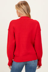 Ruby Wide Neck Drop Shoulder Maternity Sweater