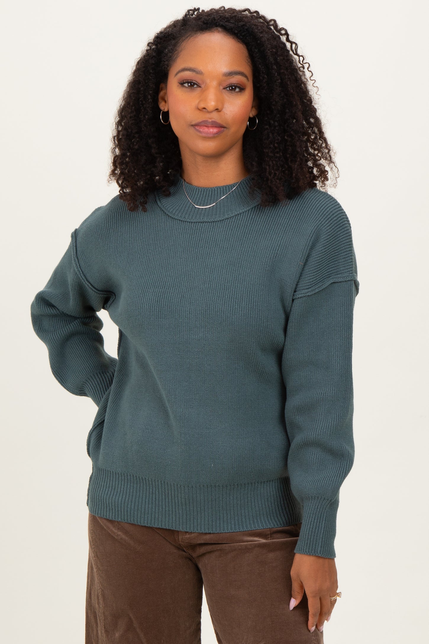 Jade Wide Neck Drop Shoulder Sweater