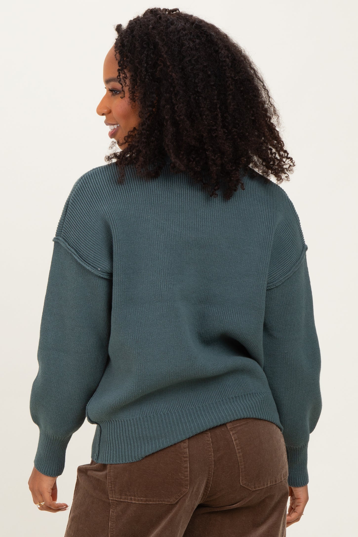 Jade Wide Neck Drop Shoulder Sweater