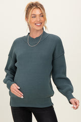 Jade Wide Neck Drop Shoulder Maternity Sweater
