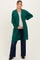 Forest Green Oversized Waffle Knit Long Maternity Cardigan