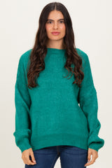 Forest Green Bubble Sleeve Sweater