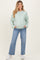 Light Blue Lightly Distressed Ankle Slim Maternity Wide Leg Jeans