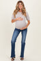 Navy Classic Wash Bootcut Maternity Jeans