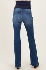 Navy Classic Wash Bootcut Maternity Jeans