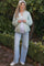 Mint Classic Crew Neck Maternity Button Cardigan