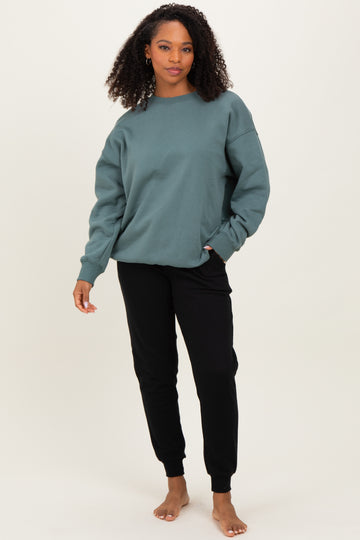 Ash Jade Oversized Fleece Sweatshirt