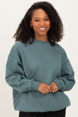 Ash Jade Oversized Fleece Sweatshirt
