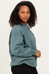 Ash Jade Oversized Fleece Sweatshirt