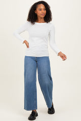 Cream Long Sleeve Top