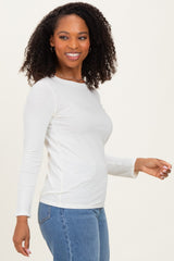 Cream Long Sleeve Top