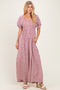 Dusty Pink Floral Wide Leg Jumpsuit