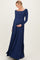 PinkBlush Navy Off Shoulder Maternity Maxi Dress