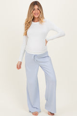 Off White Long Sleeve Maternity Top