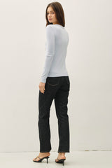 Baby Blue Long Sleeve Top