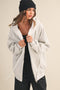 Light Grey Oversized Zip Up Hoodie