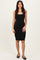Black Ribbed Square Neck Tank Dress
