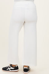 Ivory Ankle Wide Leg Maternity Lounge Pants