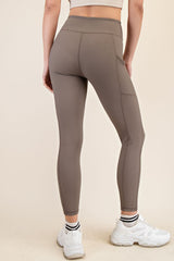 Mocha Ribbed Active Legging