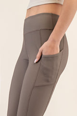 Mocha Ribbed Active Legging