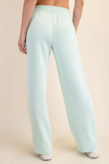 Mint Stripe Detail Lounge Pants