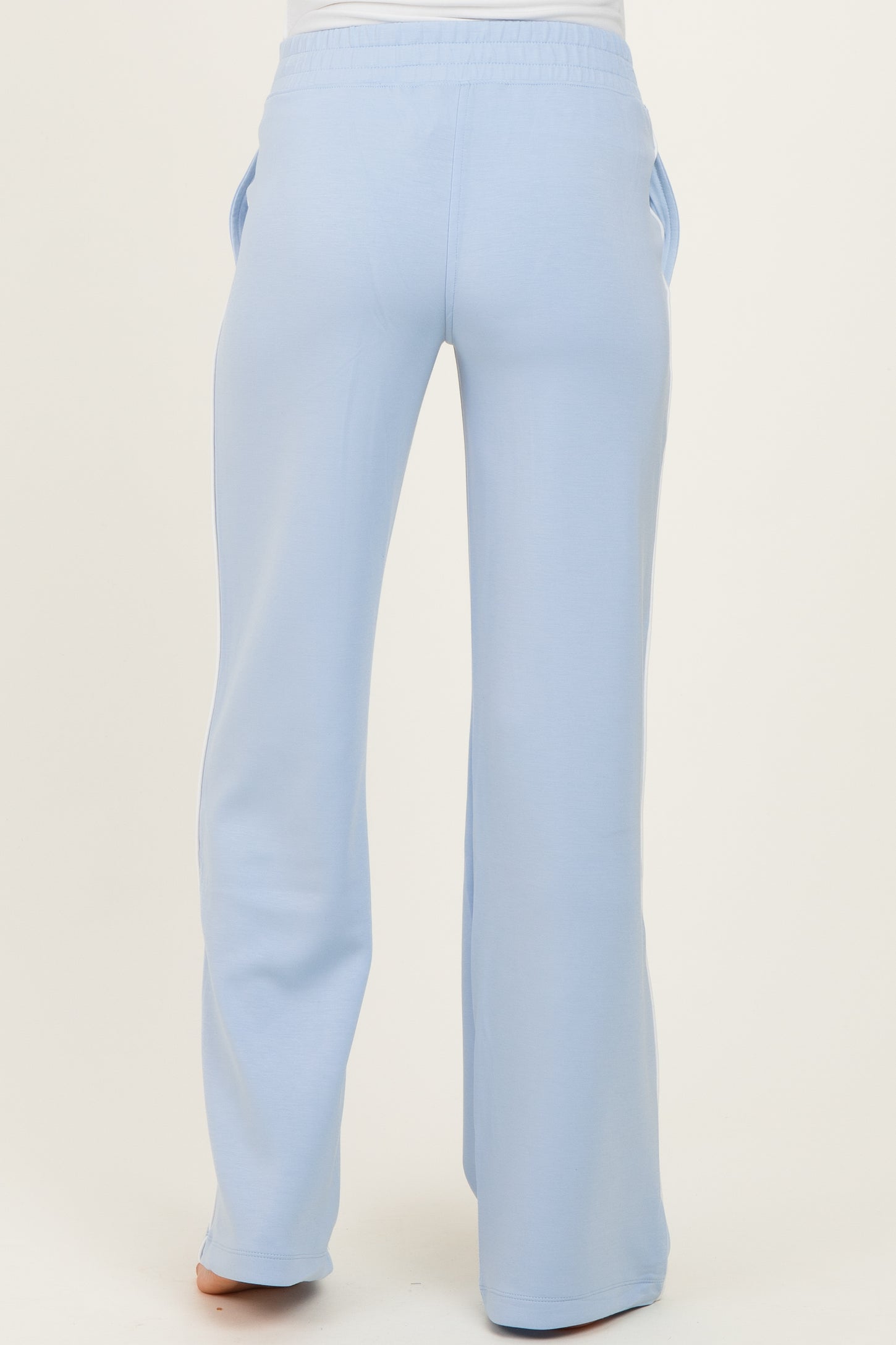 Light Blue Stripe Detail Maternity Lounge Pants