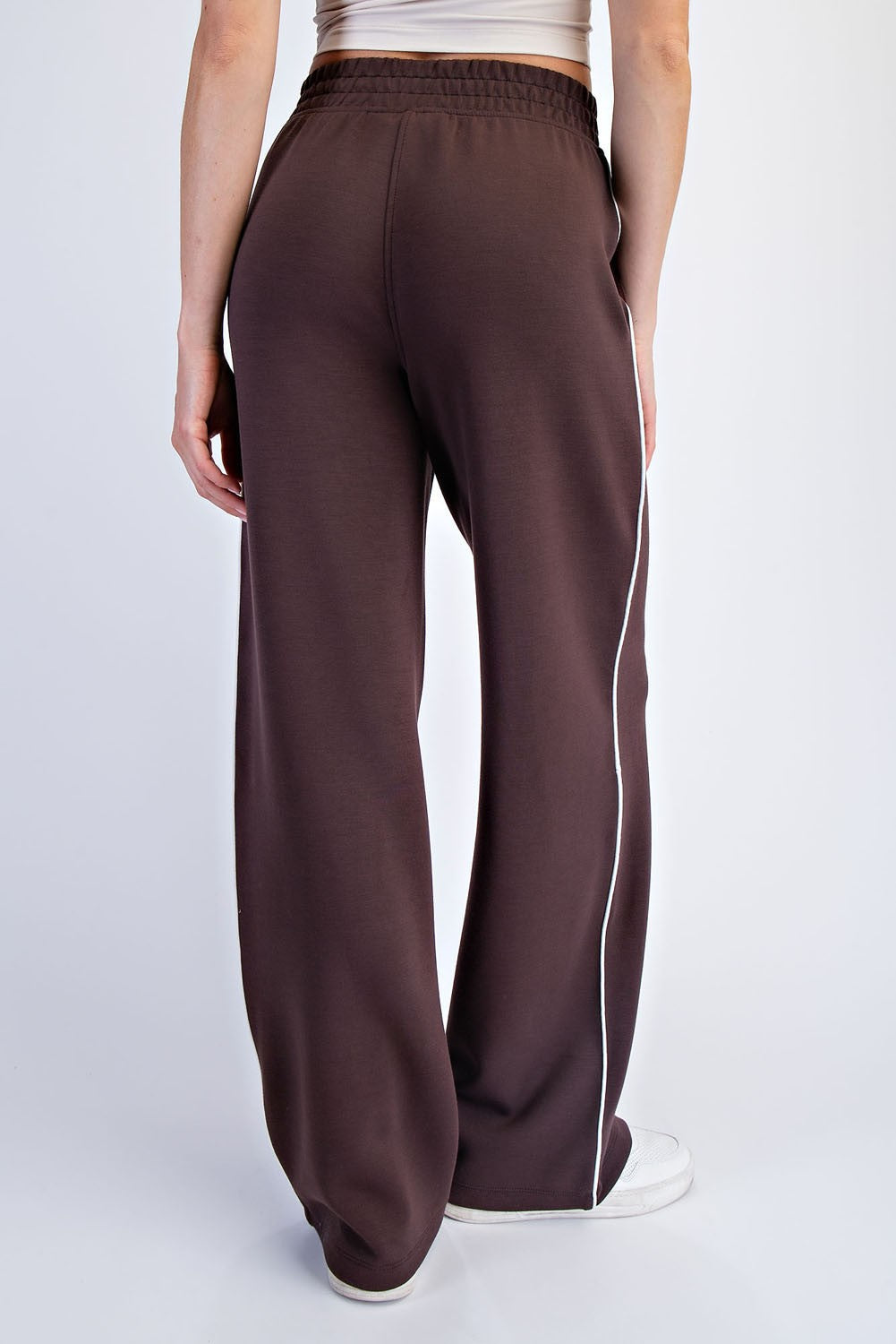 Brown Stripe Detail Lounge Pants