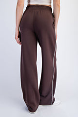 Brown Stripe Detail Lounge Pants