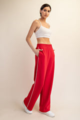 Red Stripe Detail Maternity Lounge Pants