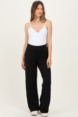 Black Stripe Detail Maternity Lounge Pants