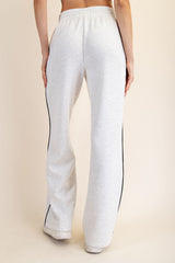 Light Heather Grey Stripe Detail Lounge Pants