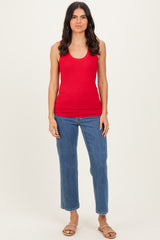 Ruby Ribbed Scoop Neck Tank Top