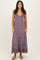 Brown Paisley Halter Maxi Dress
